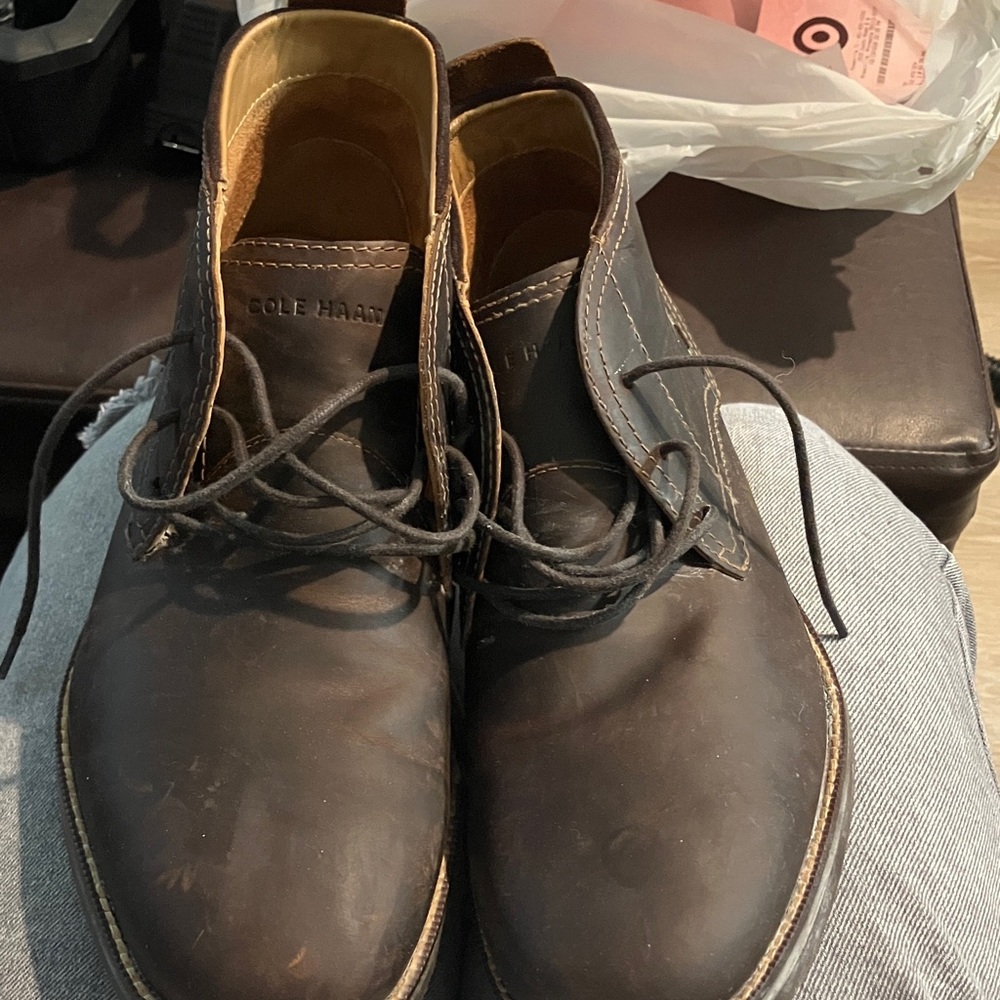 Cole Haan Men's Dark Brown Chukka Boots